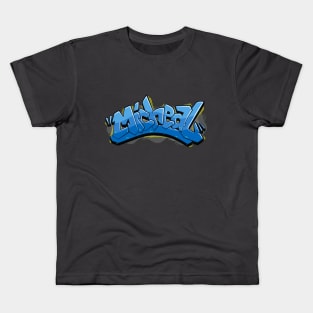 Micheal name graffiti Kids T-Shirt